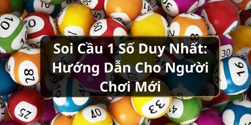 Soi Cầu 1 Số Duy Nhất: Hướng Dẫn Cho Người Chơi Mới